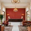 T8012114.924.0 | Kravet - Hotel Lobby Visualization (AI-generated, may not be to scale. Verify pattern scale with product specifications.)