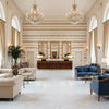 T8019101.11.0 | Kravet - Hotel Lobby Visualization (AI-generated, may not be to scale. Verify pattern scale with product specifications.)