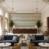 T8019101.13.0 | Kravet - Hotel Lobby Visualization (AI-generated, may not be to scale. Verify pattern scale with product specifications.)
