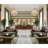 T8019101.3.0 | Kravet - Hotel Lobby Visualization (AI-generated, may not be to scale. Verify pattern scale with product specifications.)