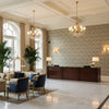 T8019104.11.0 | Kravet - Hotel Lobby Visualization (AI-generated, may not be to scale. Verify pattern scale with product specifications.)