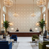 T8019105.11.0 | Kravet - Hotel Lobby Visualization (AI-generated, may not be to scale. Verify pattern scale with product specifications.)