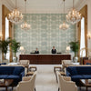 T8019105.13.0 | Kravet - Hotel Lobby Visualization (AI-generated, may not be to scale. Verify pattern scale with product specifications.)
