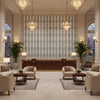 T8019105.5.0 | Kravet - Hotel Lobby Visualization (AI-generated, may not be to scale. Verify pattern scale with product specifications.)