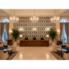 T8020100.15.0 | Kravet - Hotel Lobby Visualization (AI-generated, may not be to scale. Verify pattern scale with product specifications.)