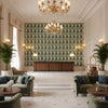 T8020100.3115.0 | Kravet - Hotel Lobby Visualization (AI-generated, may not be to scale. Verify pattern scale with product specifications.)