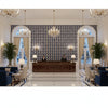 T8020100.501.0 | Kravet - Hotel Lobby Visualization (AI-generated, may not be to scale. Verify pattern scale with product specifications.)