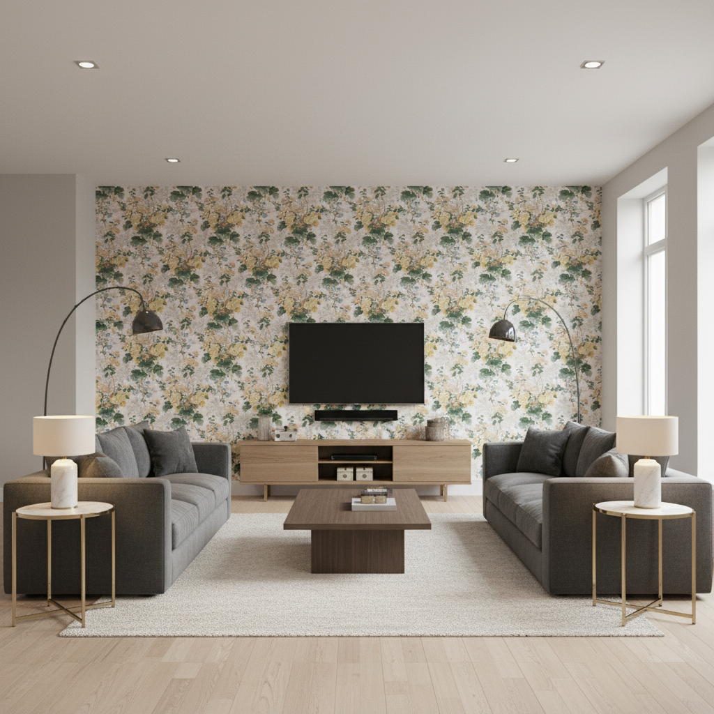 Althea Cotton P Citron - Living Room Room Setting