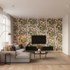 Nympheus Print Cream — Living Room Room Setting