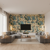 Nympheus Print Straw — Living Room Room Setting