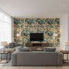 Nympheus Print Straw - Living Room Room Setting | Kravet