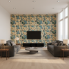 Nympheus Print Straw — Living Room Room Setting