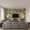 Nympheus Print Straw - Living Room Room Setting | Kravet