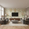 Hollyhock Hdb Apricot/Moss — Living Room Room Setting