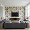 Hollyhock Hb Wht/Pink — Living Room Room Setting