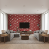 Antlers Red — Living Room Room Setting