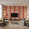 Indian Zag burnt sienna — Living Room Room Setting