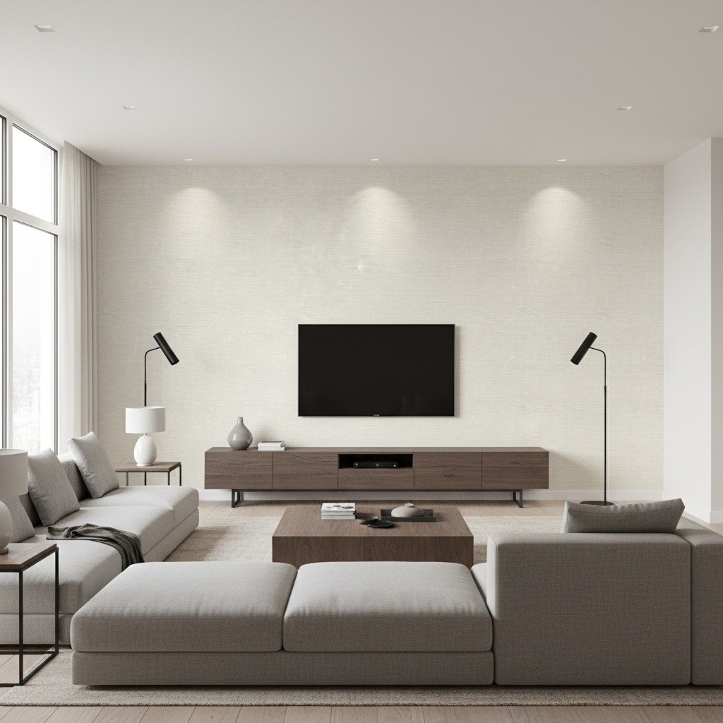 Dublin Linen ivory — Living Room Room Setting