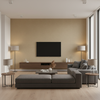 Dublin Linen camel — Living Room Room Setting