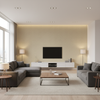 Dublin Linen Pebble — Living Room Room Setting