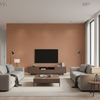 Dublin Linen burnt sienna — Living Room Room Setting