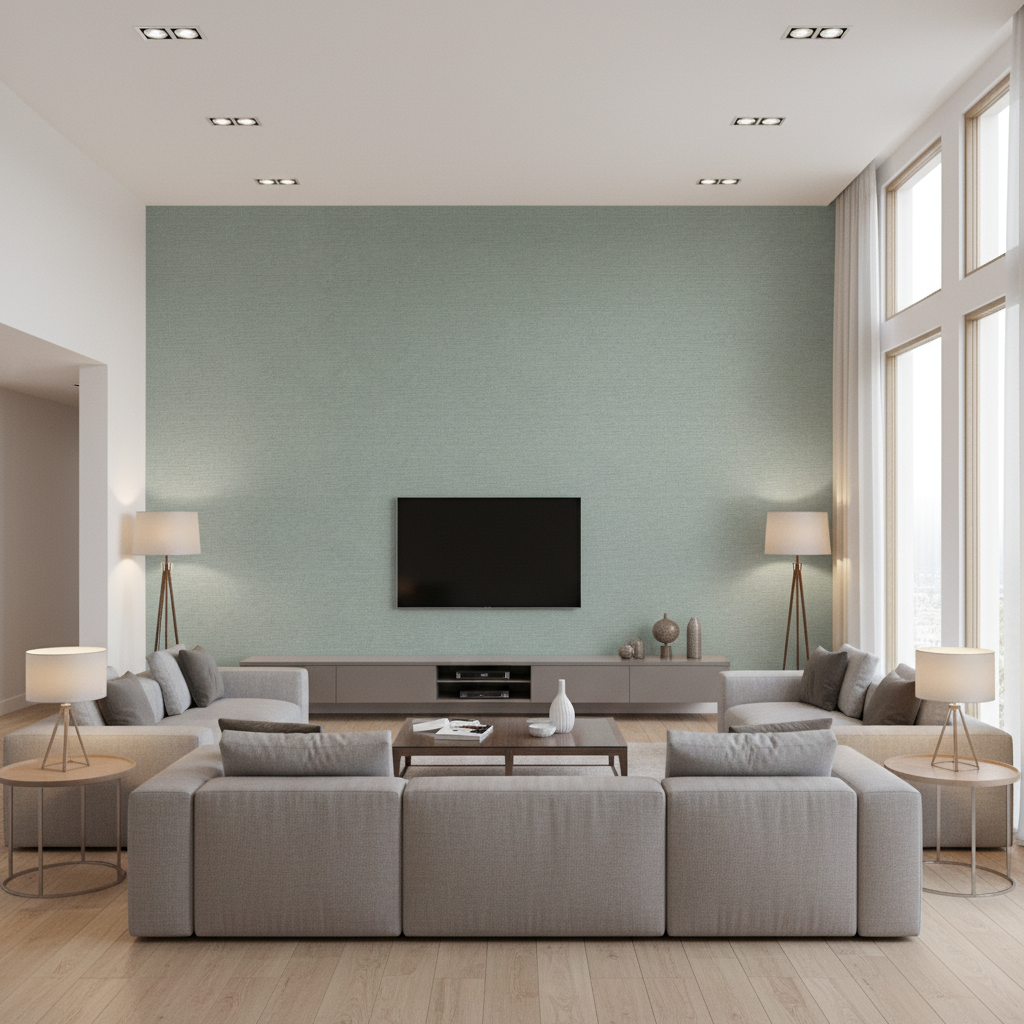 Dublin Linen Seamist — Living Room Room Setting