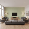 Dublin Linen sage green — Living Room Room Setting