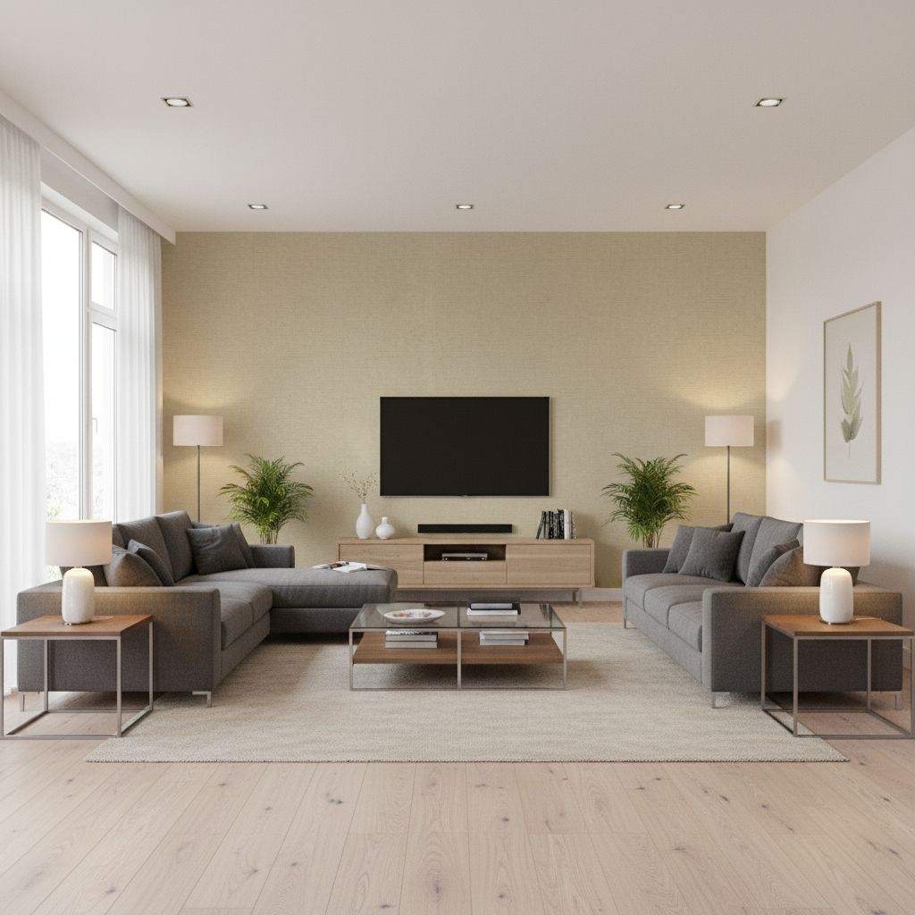 Dublin Linen Linen — Living Room Room Setting