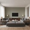 Dublin Linen Oatmeal — Living Room Room Setting