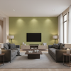 Dublin Linen chartreuse — Living Room Room Setting