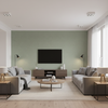 Dublin Linen sage green — Living Room Room Setting