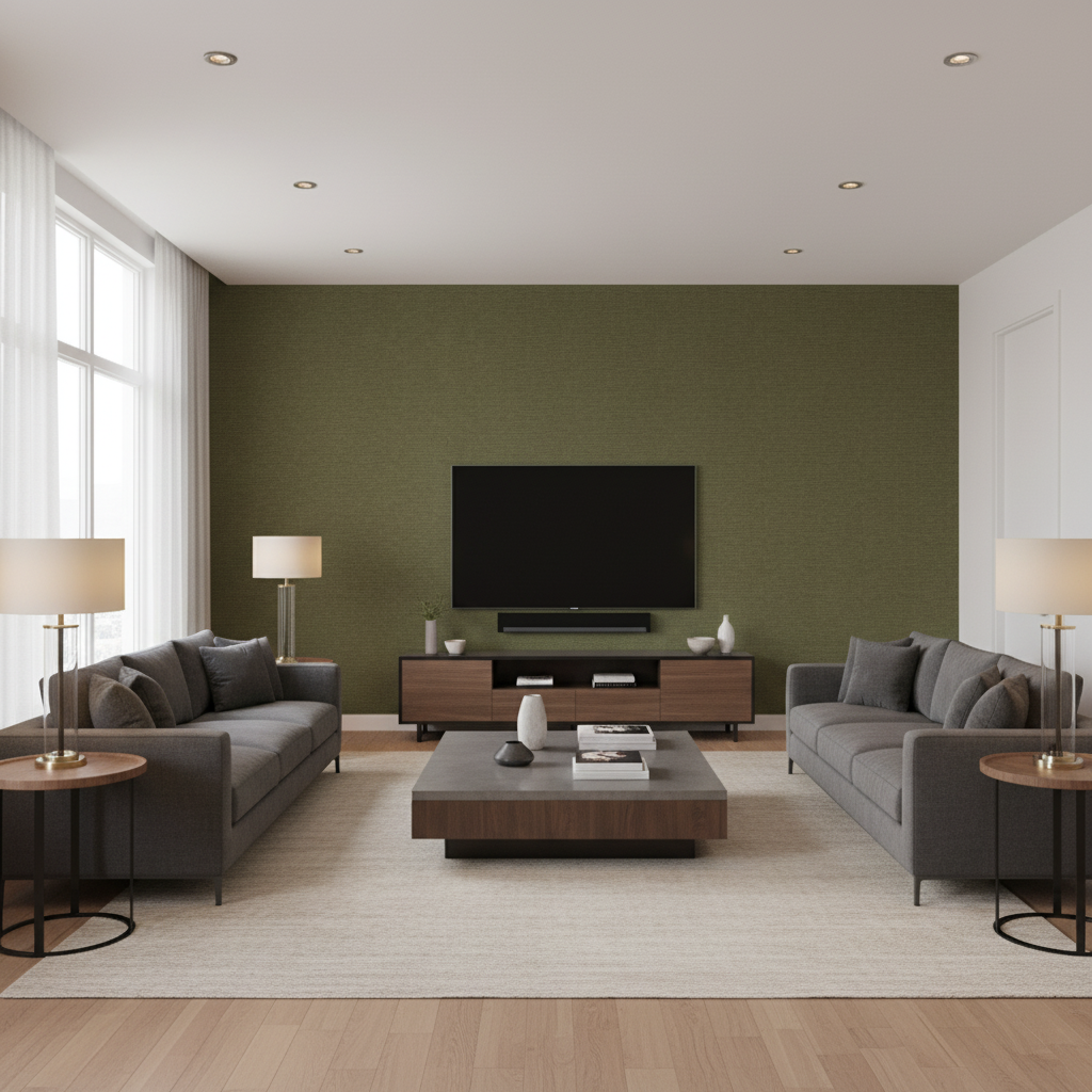 Dublin Linen Bamboo — Living Room Room Setting