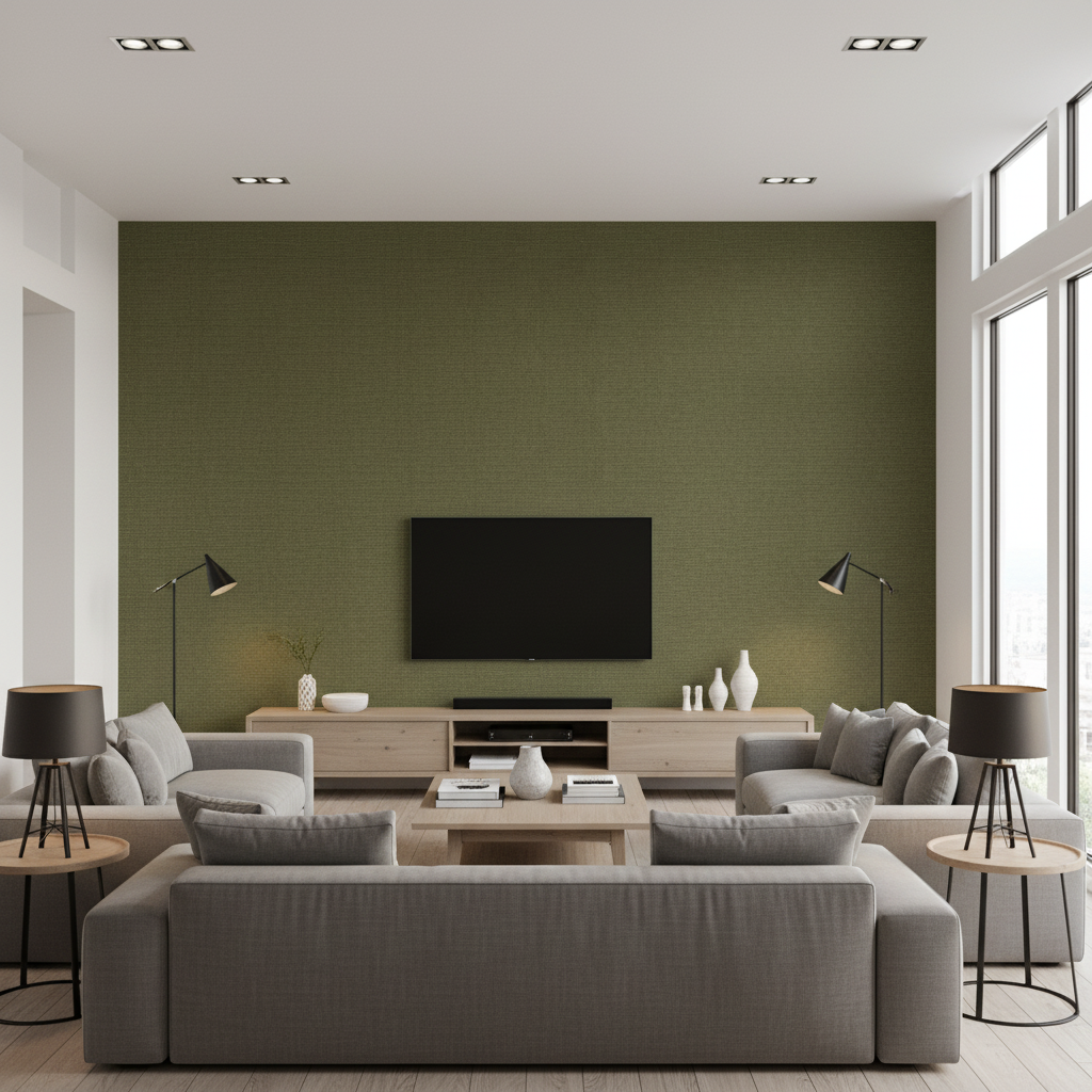 Dublin Linen Bamboo — Living Room Room Setting