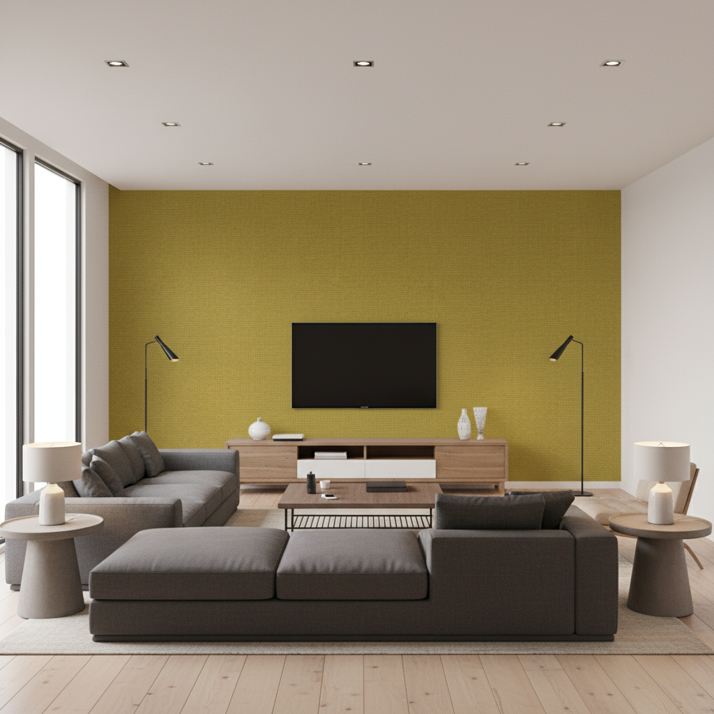 Dublin Linen olive — Living Room Room Setting