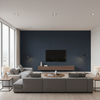 Dublin Linen dark slate gray — Living Room Room Setting
