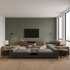 Dublin Linen Slate — Living Room Room Setting