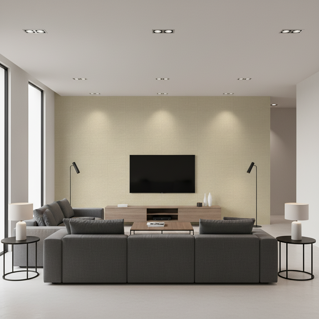 Dublin Linen beige — Living Room Room Setting