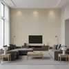 Dublin Linen Biscuit — Living Room Room Setting