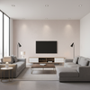 Watermill Linen Mist — Living Room Room Setting