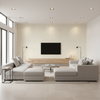 Watermill Linen ivory — Living Room Room Setting