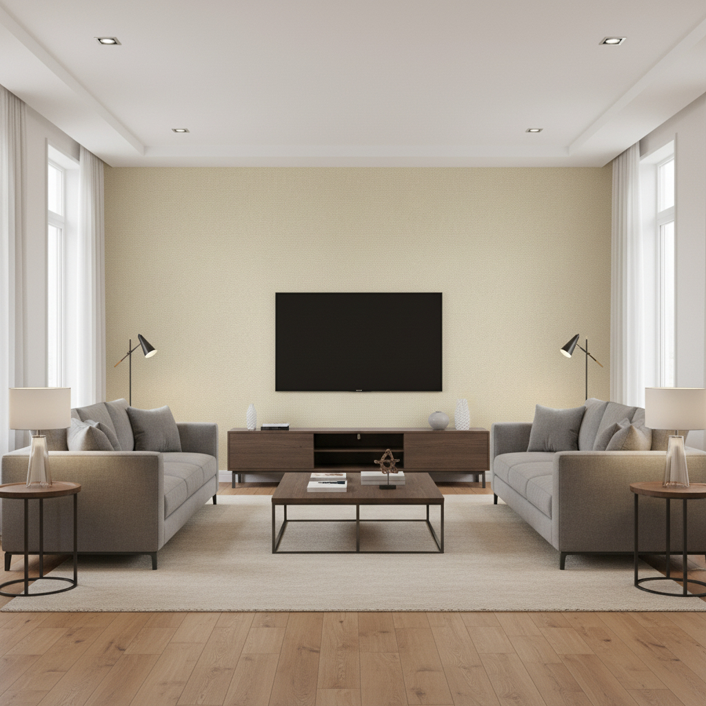 Watermill Linen beige — Living Room Room Setting