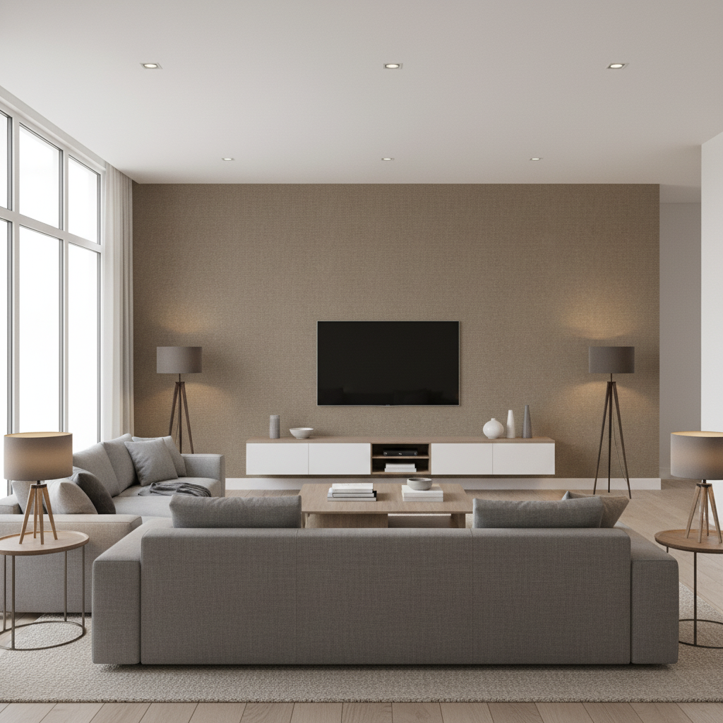Watermill Linen Tea — Living Room Room Setting