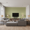 Watermill Linen pale green — Living Room Room Setting