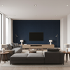 Watermill Linen Navy — Living Room Room Setting