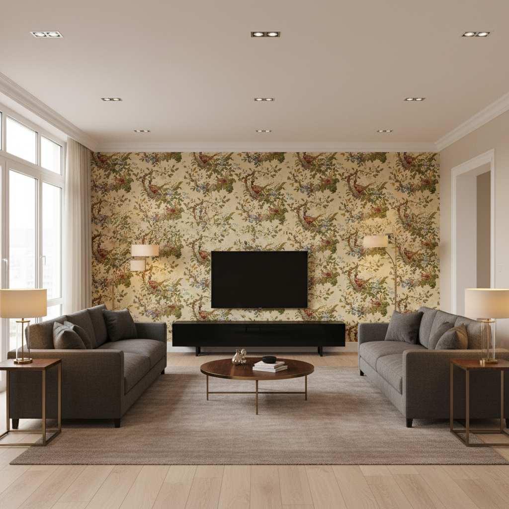 Lyndhurst Cream — Living Room Room Setting