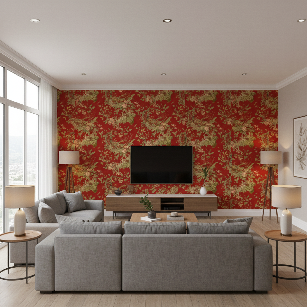 Lyndhurst Currant — Living Room Room Setting