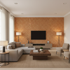 Chantilly Weave Spice — Living Room Room Setting