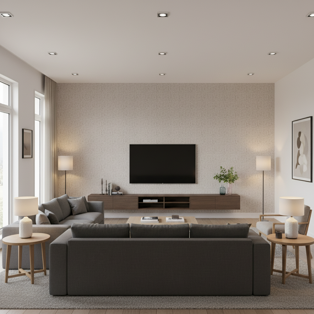 Bennett Greige — Living Room Room Setting