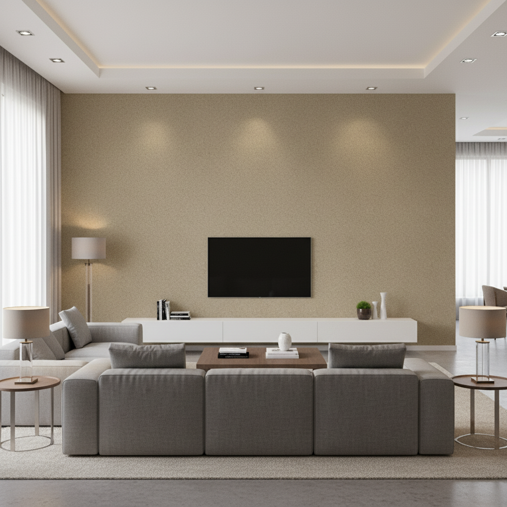 Bennett Cobblestone — Living Room Room Setting