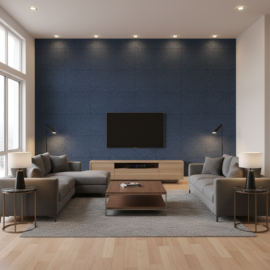 Bennett Indigo — Living Room Room Setting
